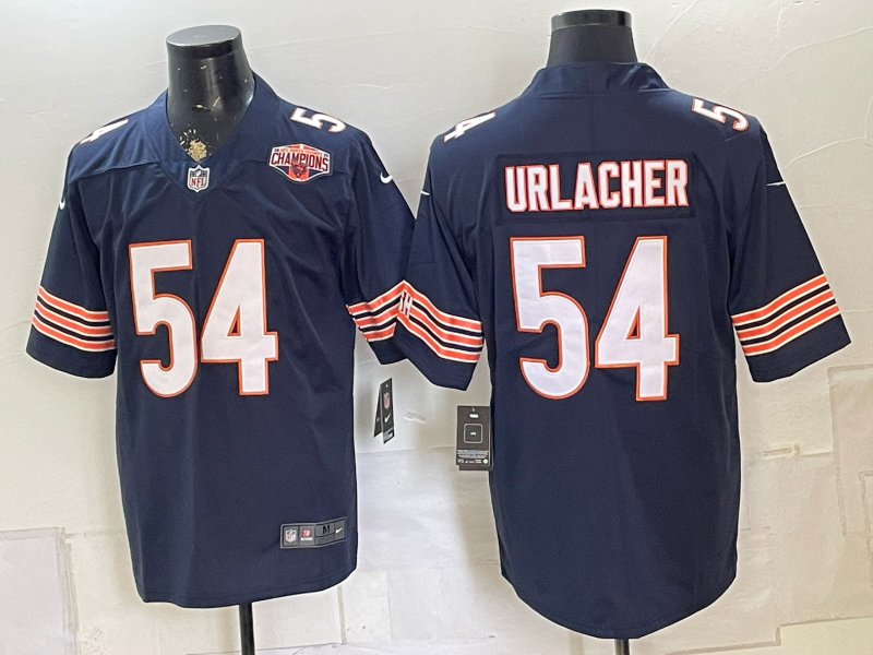 Men 2026 Chicago Bears #54 Urlacher blue Nike Limited NFL Jersey 080801